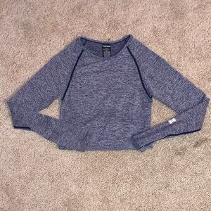 PINK Active Victoria’s Secret Women’s Navy Heather Long Sleeve Workout Top